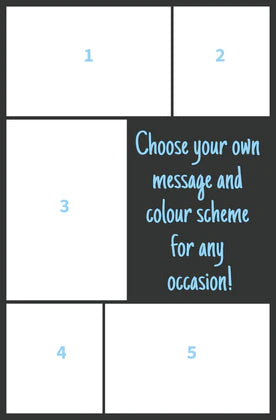 5 photo upload personalised giant card