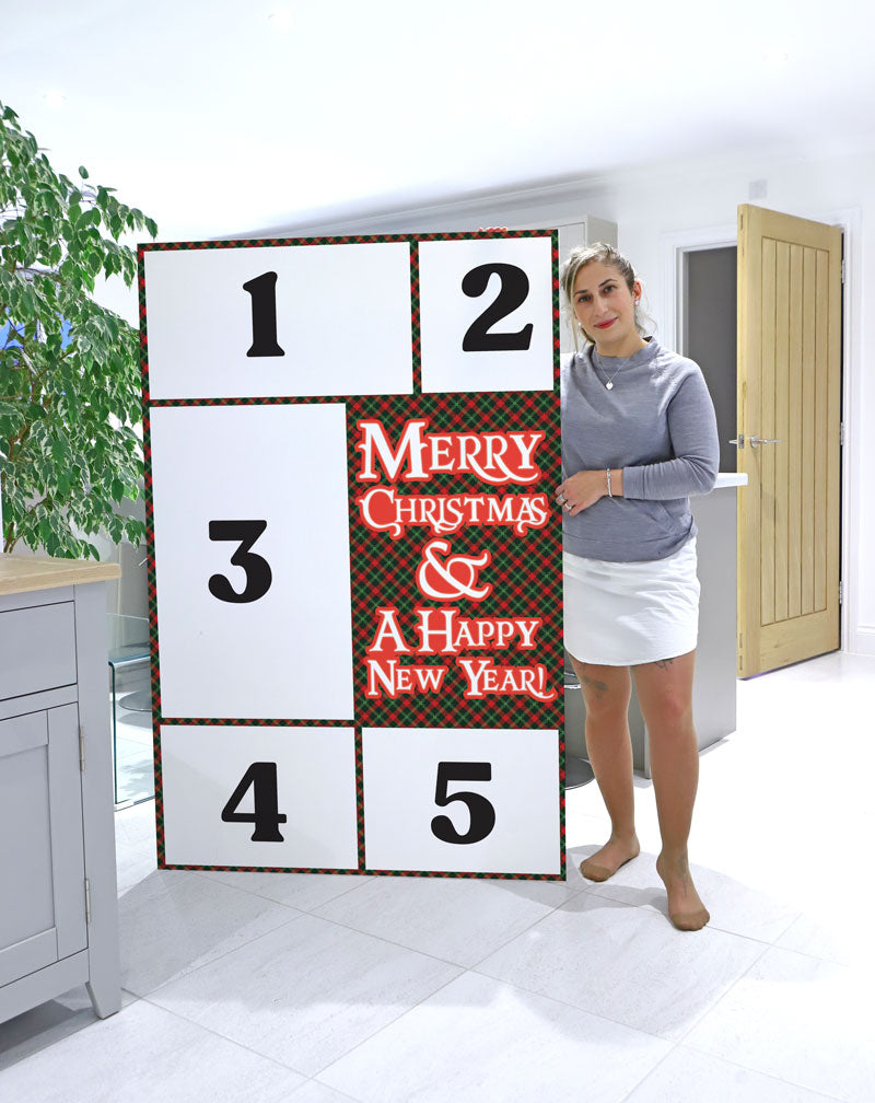 5-photo Christmas Mega Card