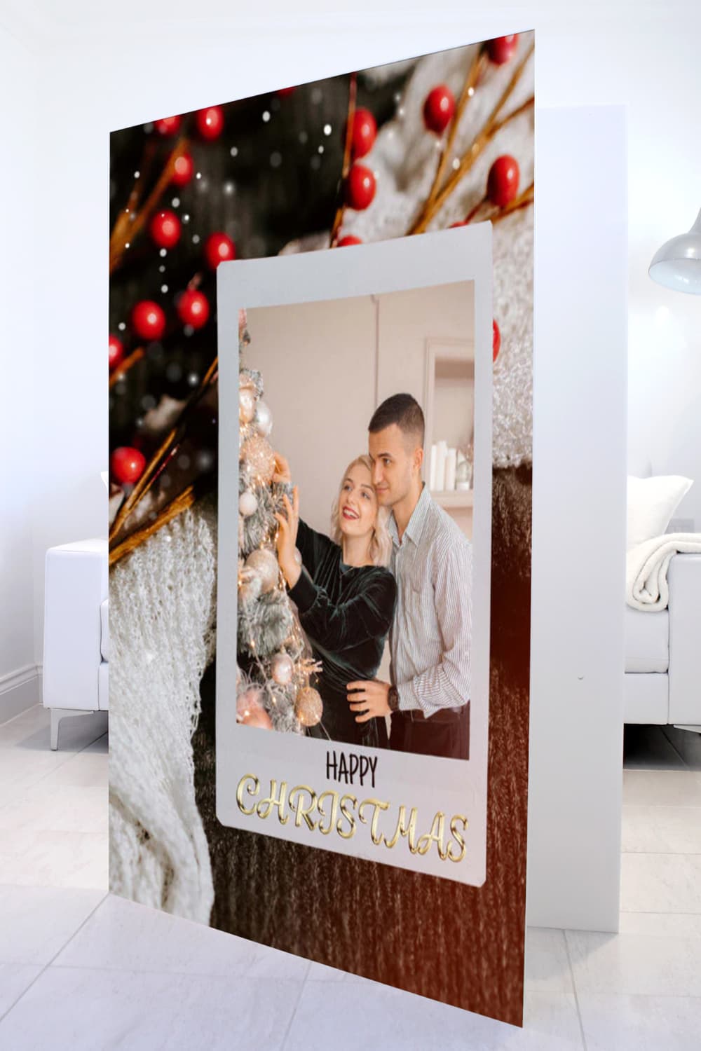 Christmas Polaroid Giant Greeting Card