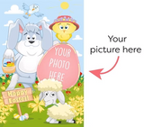 inside of Easter Bunny Mega Card