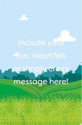 inside right of Easter Bunny Mega Card