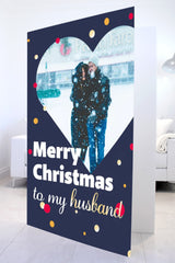 Giant Merry Christmas Husband Card