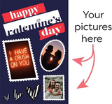 Valentines Card 2 Mega Card Personalised