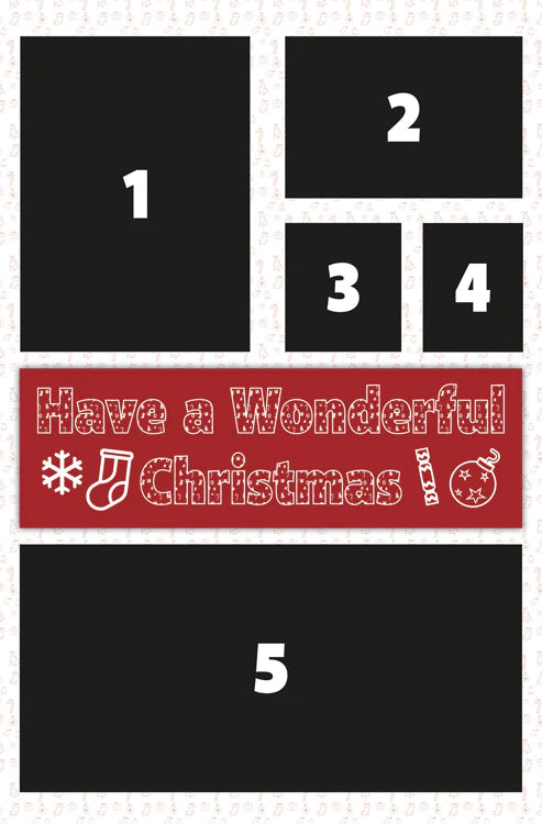 Personal Message Wonderful Chrimbo Giant Card for personalisation