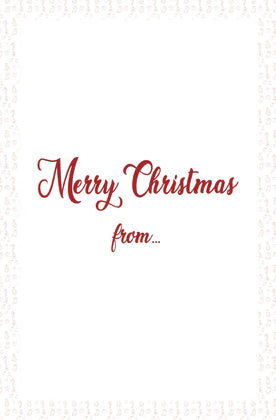 inside of Personal Message Wonderful Chrimbo Giant Card