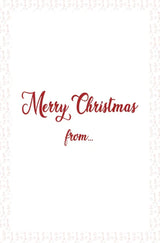 inside of Personal Message Wonderful Chrimbo Giant Card