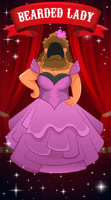 Bearded Lady Face in the Hole Board