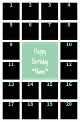 20 photo upload giant card for birthdays