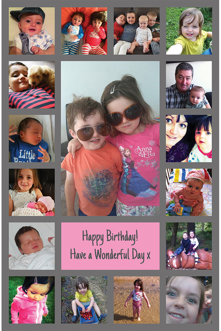 Personalised happy birthday giant birthday card 