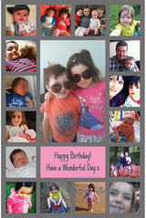 Personalised happy birthday giant birthday card 