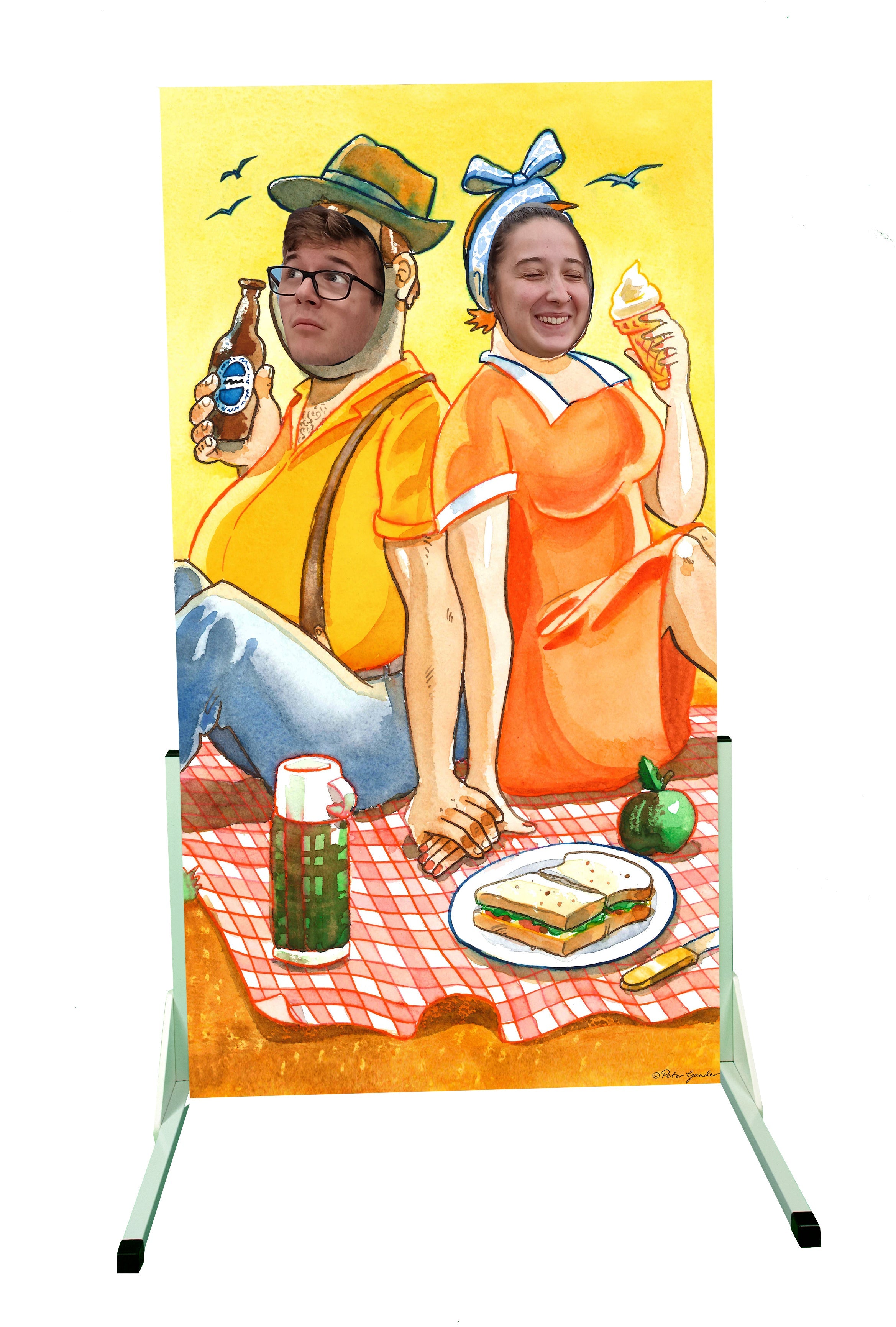 seaside betty and billy face in the hole board