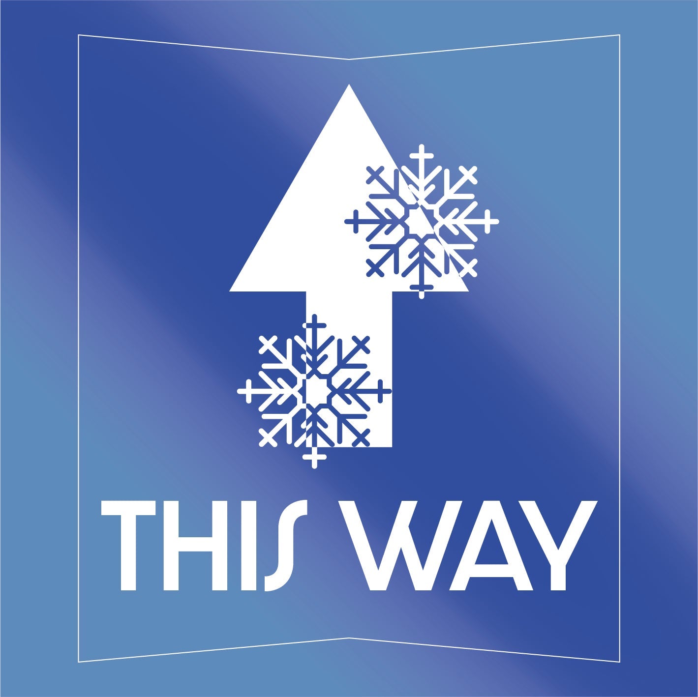 Christmas This Way Floor Stickers