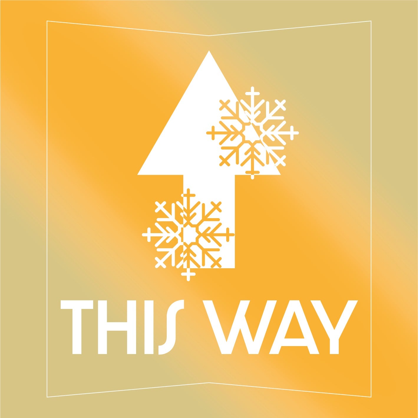 Christmas This Way Floor Stickers