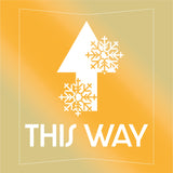 Christmas This Way Floor Stickers