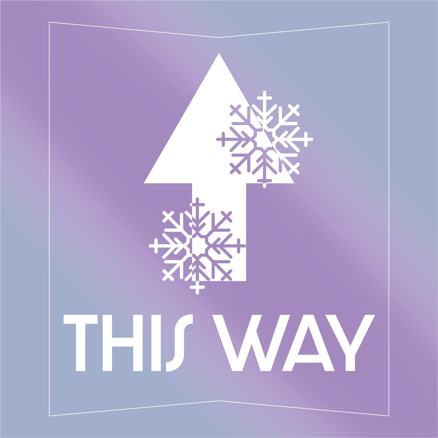 Christmas This Way Floor Stickers