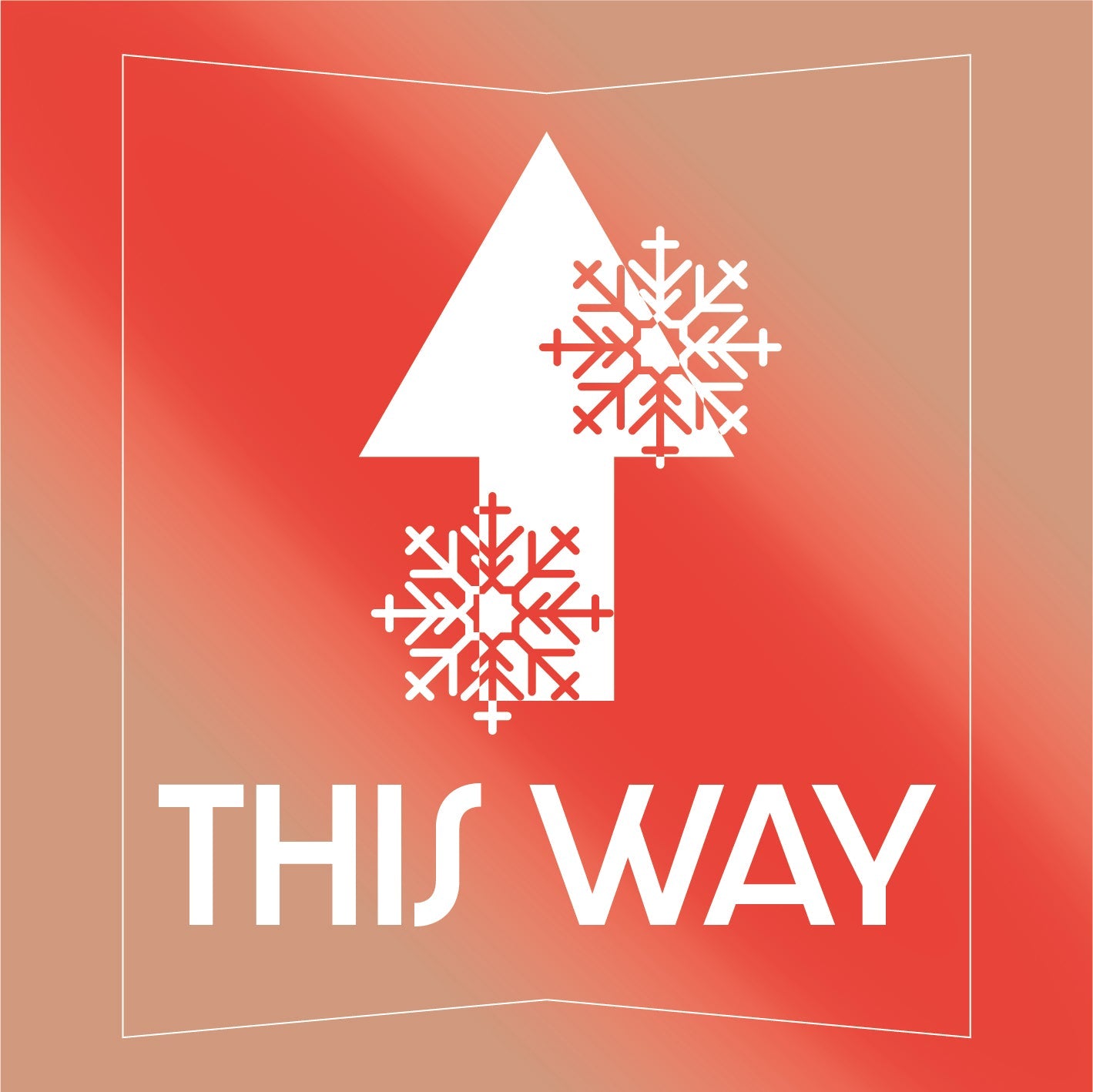 Christmas This Way Floor Stickers