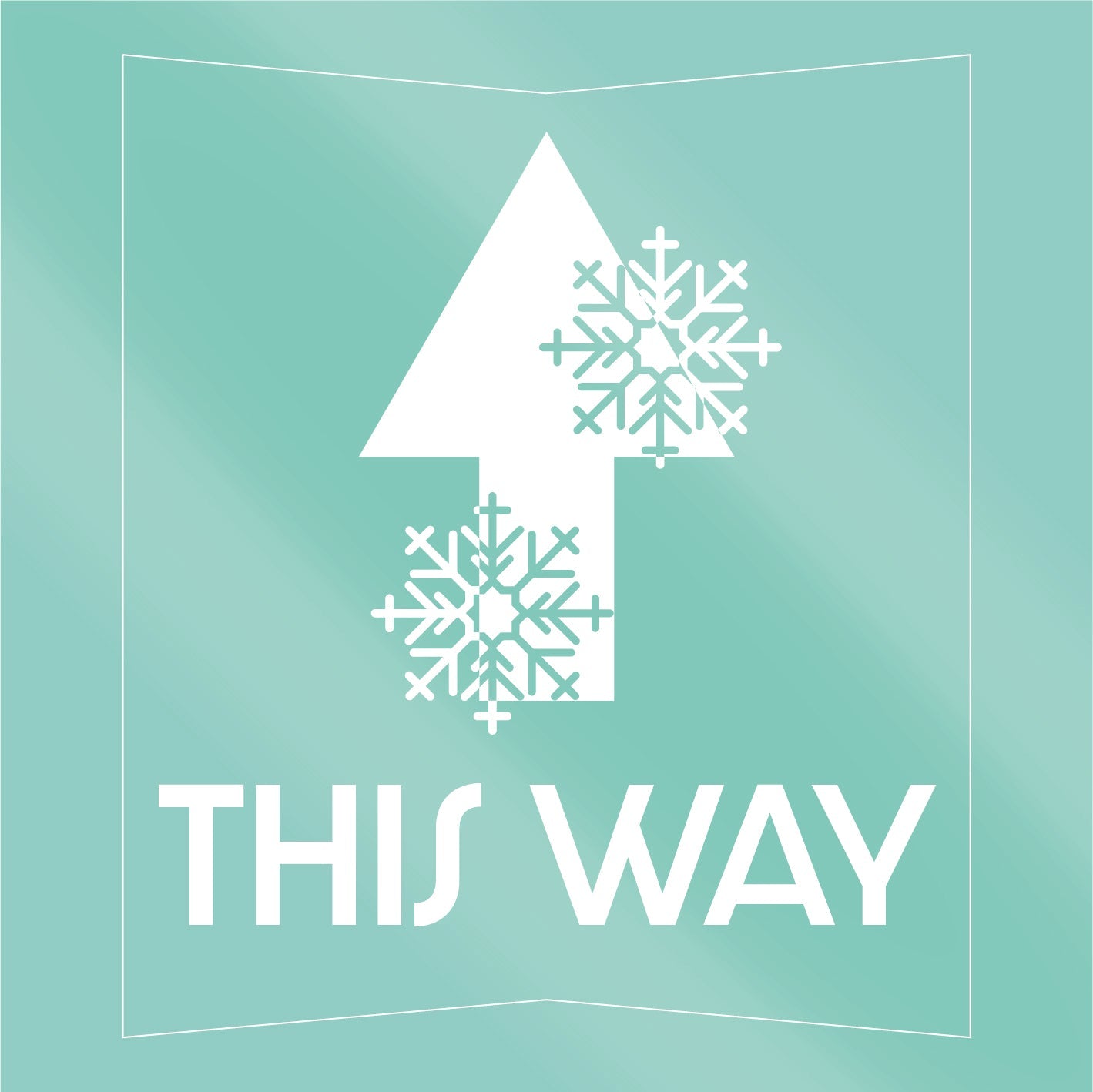 Christmas This Way Floor Stickers