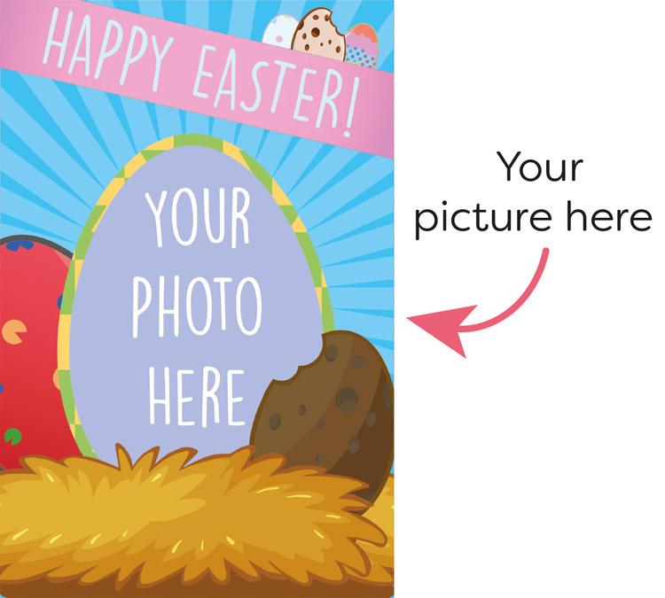 Easter Egg Photo Upload Mega Card