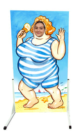 seaside fat mabel face in the hole board